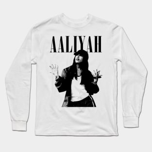 Aaliyah 80s 90s Vintage Long Sleeve T-Shirt